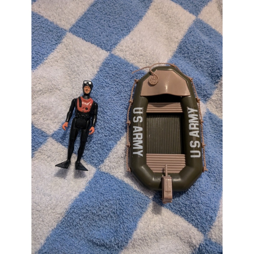 Rare Vintage 1982 Porto Play Military - 1 One US Army Soldier Raft Diver